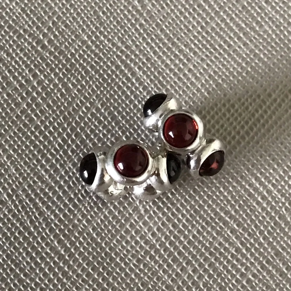 Reserved 2 Pandora garnet cabochon charms - Picture 3 of 3